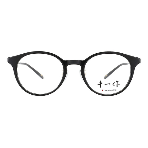 Senichisaku Black Full Rim Boston left side