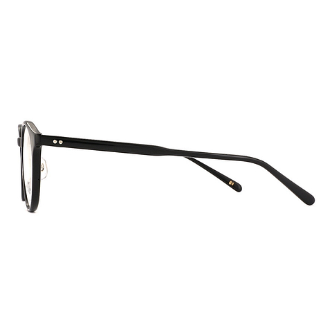 Senichisaku Black Full Rim Boston left side