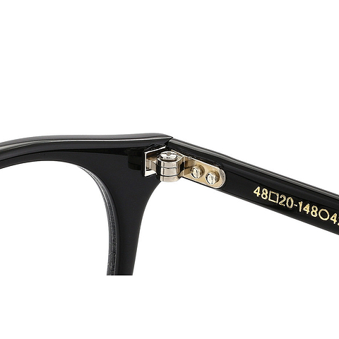 Senichisaku Black Full Rim Boston left side