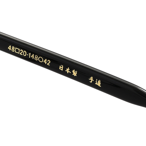 Senichisaku Black Full Rim Boston right side
