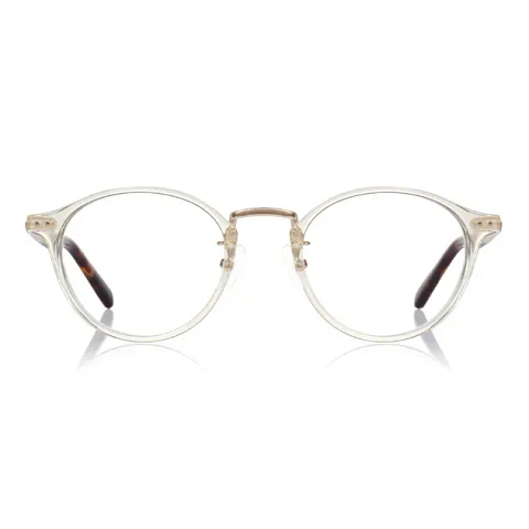 Senichisaku Clear Yellow Full Rim Boston left side