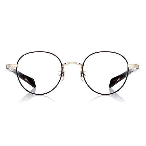 Senichisaku Black Full Rim Boston left side