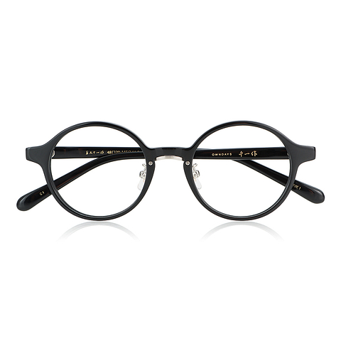 Senichisaku Black Full Rim Round right side