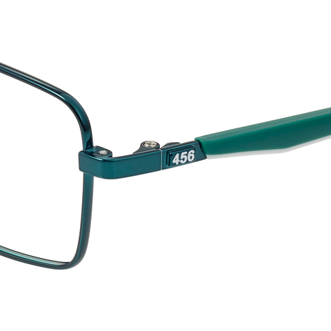 SQUID GAME × OWNDAYS Green Full Rim Rectangle left side