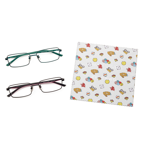 SQUID GAME × OWNDAYS Green Full Rim Rectangle right side