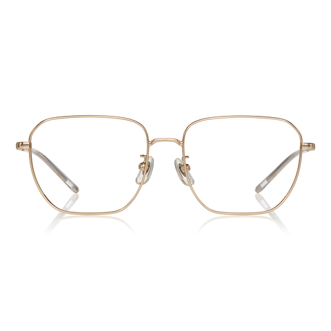 SQUID GAME × OWNDAYS Gold Full Rim Rectangle left side