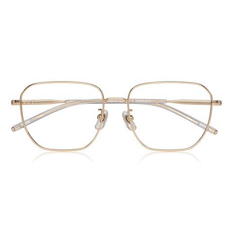 SQUID GAME × OWNDAYS Gold Full Rim Rectangle right side