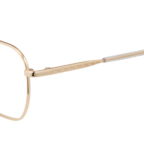 SQUID GAME × OWNDAYS Gold Full Rim Rectangle left side