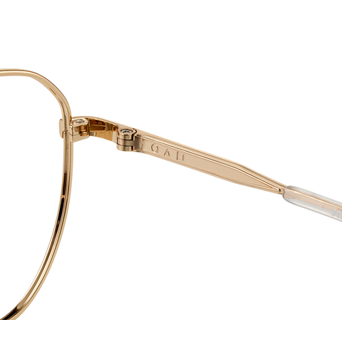 SQUID GAME × OWNDAYS Gold Full Rim Rectangle right side