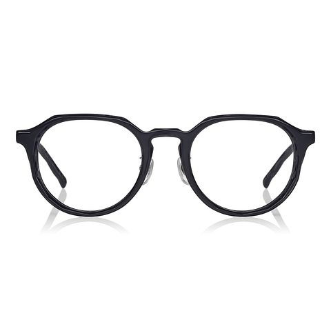 SQUID GAME × OWNDAYS Black Full Rim Boston left side