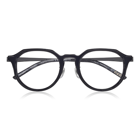 SQUID GAME × OWNDAYS Black Full Rim Boston right side