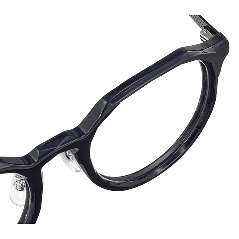 SQUID GAME × OWNDAYS Black Full Rim Boston right side