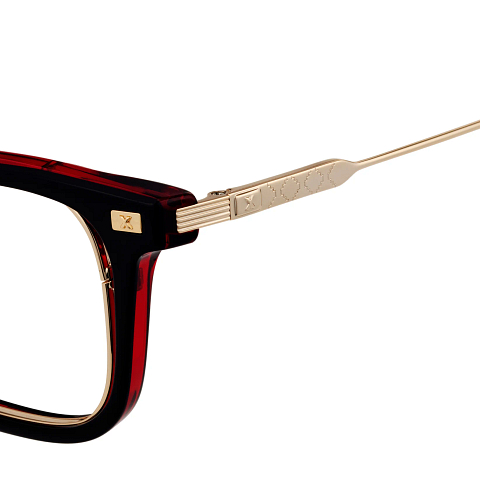 SQUID GAME × OWNDAYS Black Full Rim Wellington left side