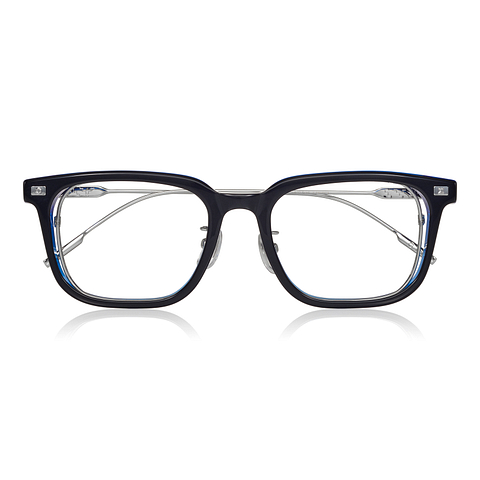 SQUID GAME × OWNDAYS Black Full Rim Wellington right side