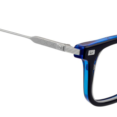 SQUID GAME × OWNDAYS Black Full Rim Wellington left side