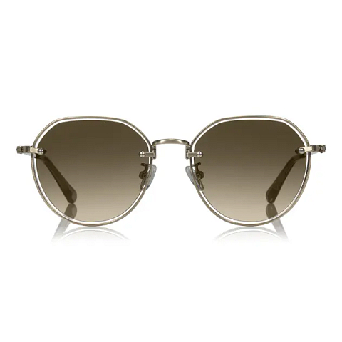 OWNDAYS | SUN Gold Rimless Crown Pant left side