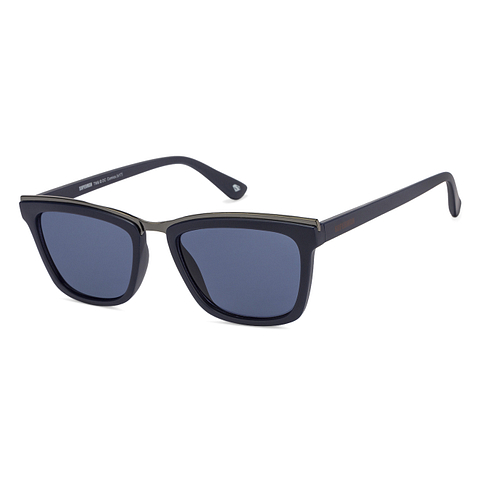 Superman Mid Gunmetal Full Rim Square left side