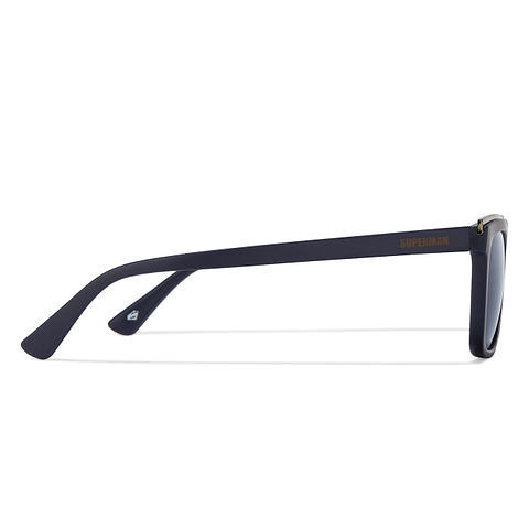 Superman Mid Gunmetal Full Rim Square left side