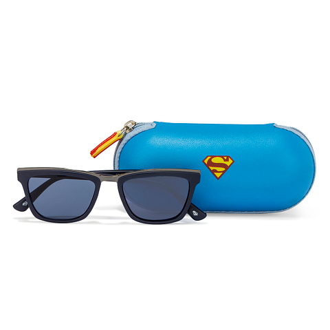 Superman Mid Gunmetal Full Rim Square right side