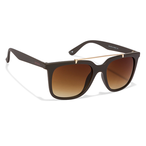 Superman Golden Brown Full Rim Square left side