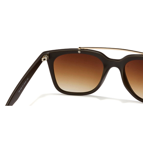 Superman Golden Brown Full Rim Square left side