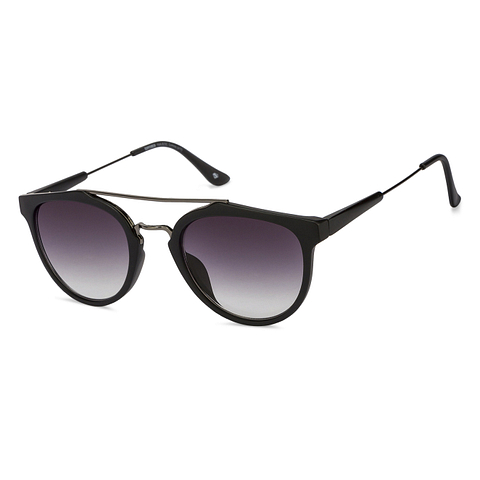Superman Dark Gunmetal Full Rim Round left side Superman Dark Gunmetal Full Rim Round left side