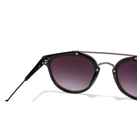 Lenskart STUDIO Dark Gunmetal Full Rim Round left side
