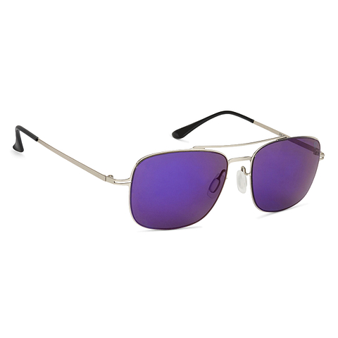 Lenskart STUDIO Silver Full Rim Rectangle left side Lenskart STUDIO Silver Full Rim Rectangle left side