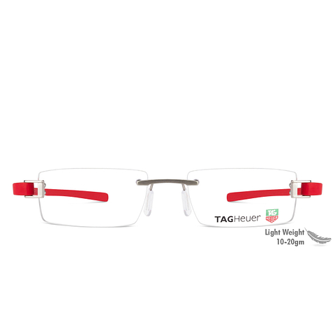 Red Tag Heuer Frames Rimless Buy Tag Heuer 7103 Medium Size-53 - Main Image