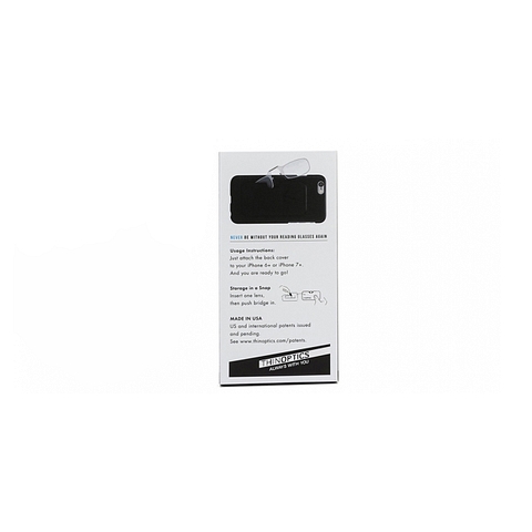 ThinOptics Black Full Rim Rectangle ThinOptics With Iphone 7 Cover Reading    Only For  1 5 Power left side