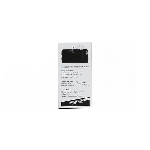 ThinOptics Black Full Rim Rectangle ThinOptics With Iphone 7 Cover Reading    Only For  2 5 Power left side