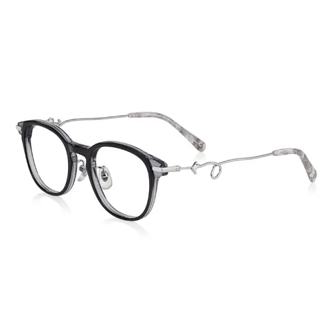 TOM and JERRY × OWNDAYS Gray Full Rim Wellington right side