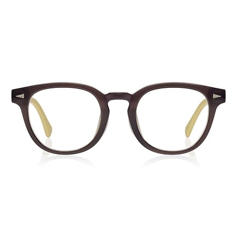 TOM and JERRY × OWNDAYS Brown Full Rim Wellington left side