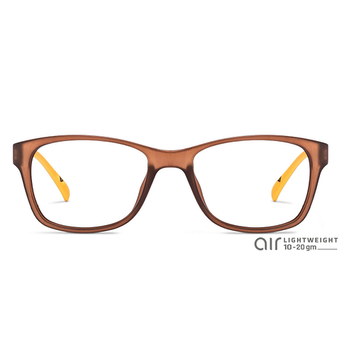 Lenskart Air Online Brown Transparent Full Rim Rectangle right side Lenskart Air Online Brown Transparent Full Rim Rectangle right side