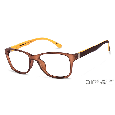 Lenskart Air Online Brown Transparent Full Rim Rectangle left side Lenskart Air Online Brown Transparent Full Rim Rectangle left side