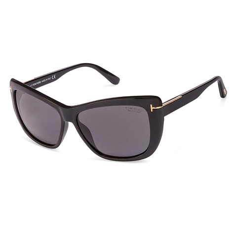 BRANDED Black Full Rim Cat Eye left side