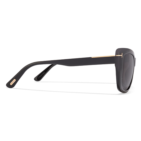BRANDED Black Full Rim Cat Eye left side