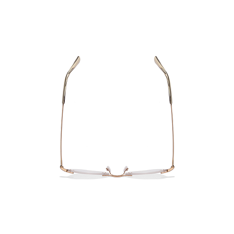Tom Ford Gold Rimless Round left side