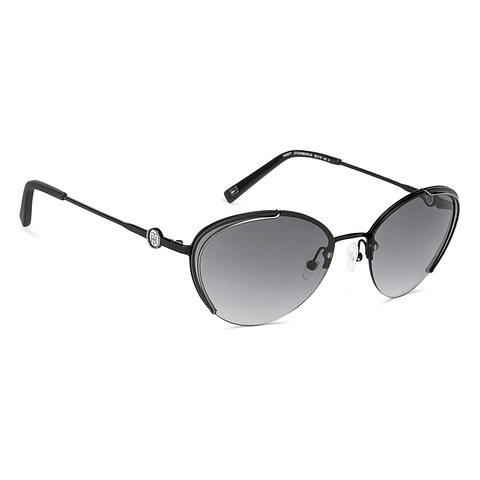 Tommy Hilfiger Black Half Rim Cat Eye left side
