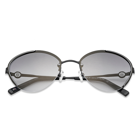 Tommy Hilfiger Black Half Rim Cat Eye right side