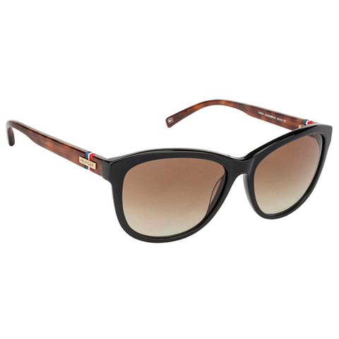 Tommy Hilfiger Black Full Rim Geometric left side