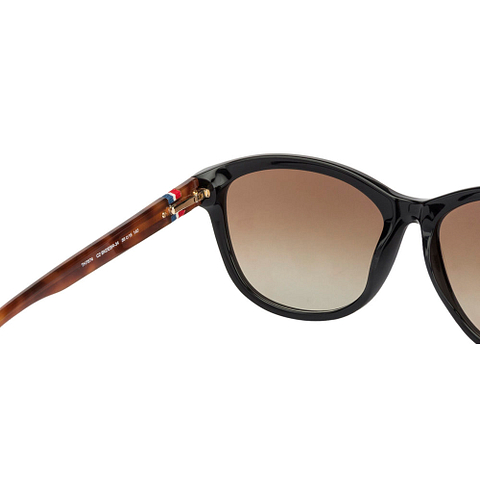 Tommy Hilfiger Black Full Rim Geometric left side