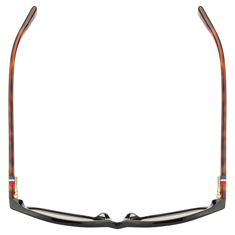 Tommy Hilfiger Black Full Rim Geometric left side