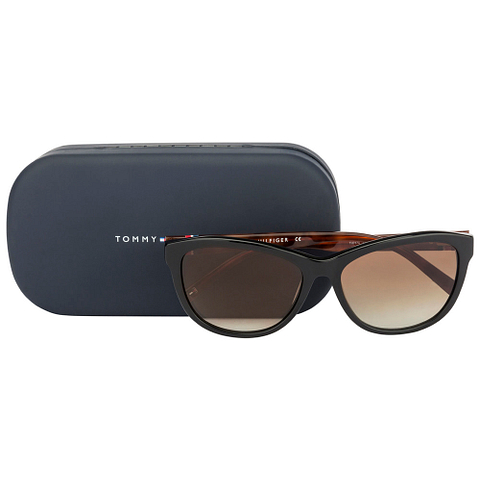 Tommy Hilfiger Black Full Rim Geometric right side