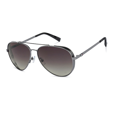 Buy Gunmetal Black Brown Gradient Full Rim Aviator Tommy Hilfiger