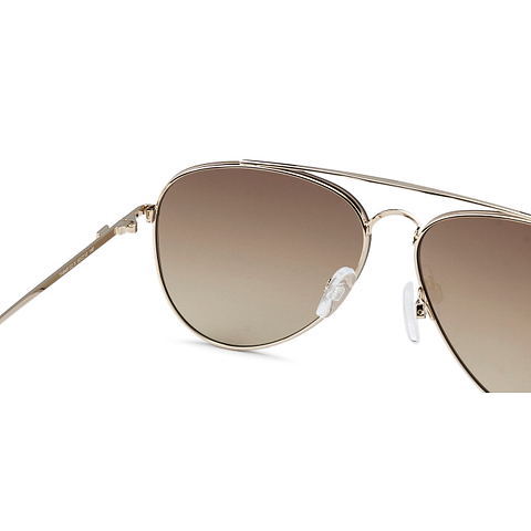 Tommy Hilfiger Mid Gunmetal Full Rim Aviator left side