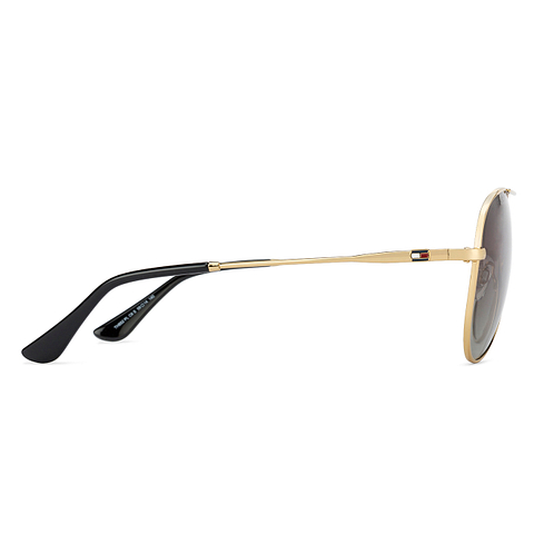 Tommy Hilfiger Gold Full Rim Aviator left side