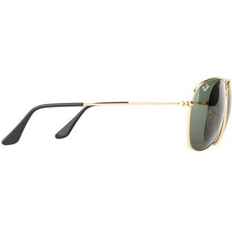 BRANDED Gold Full Rim Aviator left side