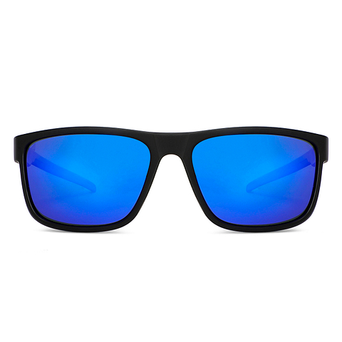 Buy Black Blue Mirror Full Rim Square Vincent Chase Polarized