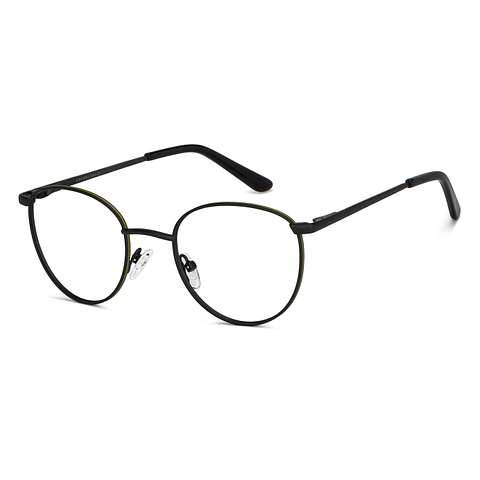 Vincent Chase Online Black Full Rim Round left side